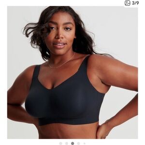 Evelyn & Bobbie structured scoop bra wireless Eb core support black XL